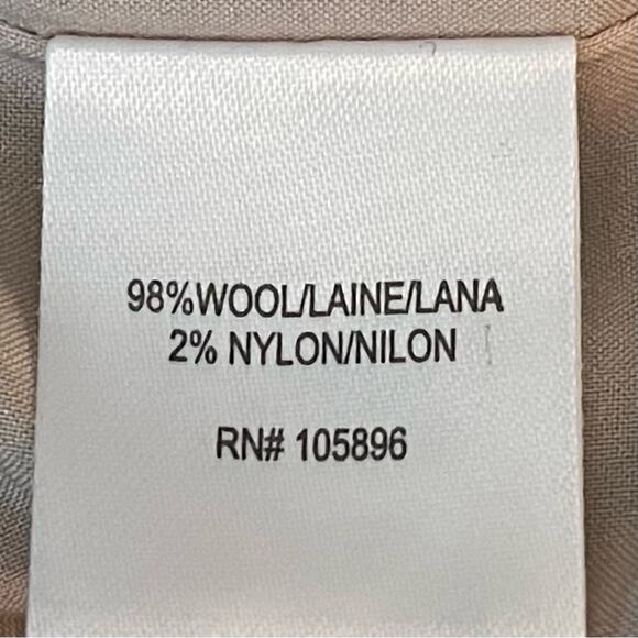 Worth Black Striped Wool Blend Career Office Academia Pencil Skirt NWOT Size 0 - Picture 9 of 11